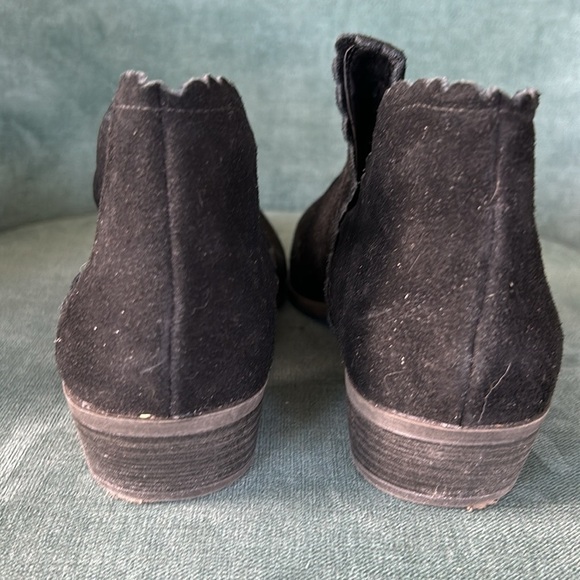 Black Perforated Ankle Booties - Picture 4 of 8